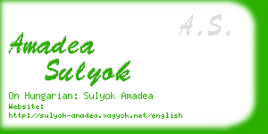 amadea sulyok business card